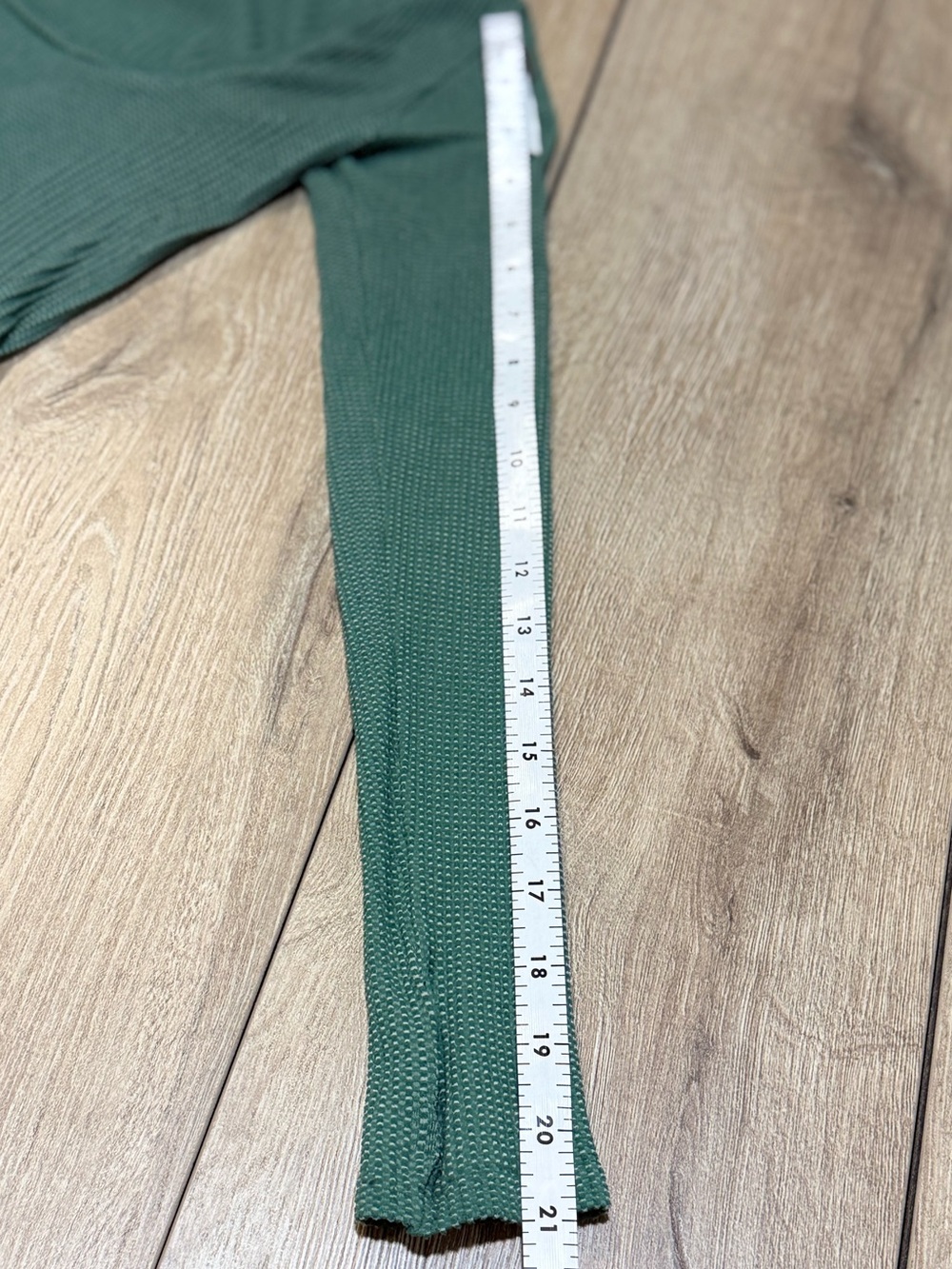 Free People Green Clean Slate Seamless Long Sleeve Layering Top XS/S - Picture 13 of 16
